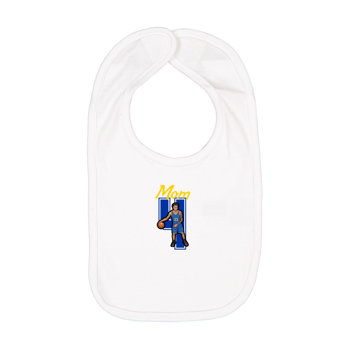 Infant Bib — Mothers Day Shirsey in White