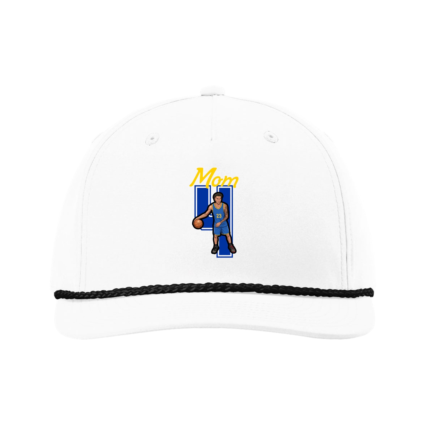 Five-Panel Classic Rope Cap — Mothers Day Shirsey in White