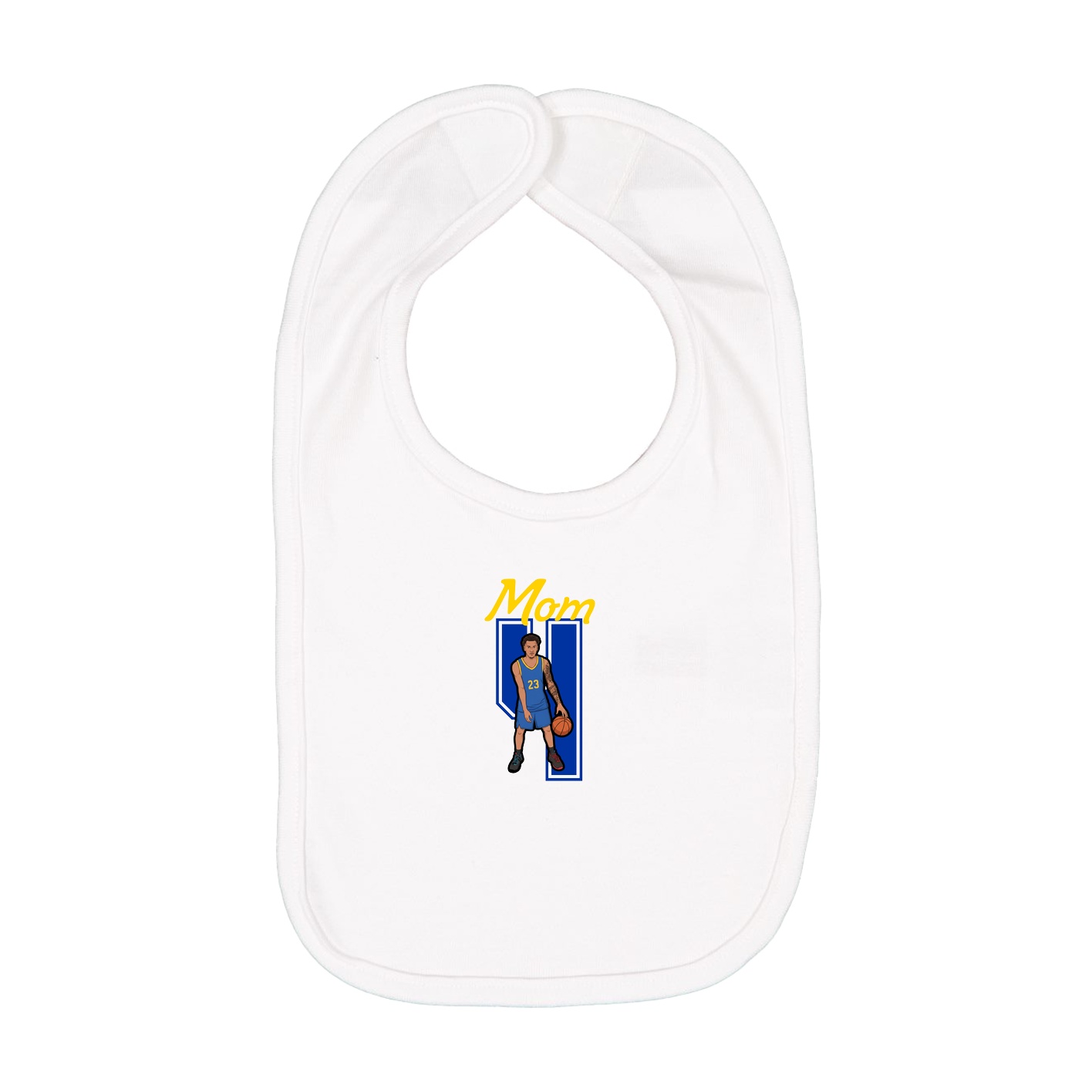 Infant Bib — Mothers Day Shirsey in White