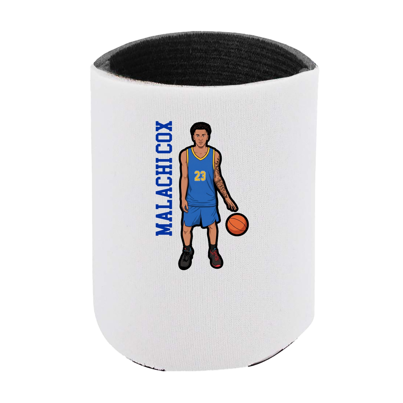 Can Holder — Name Vertical in White