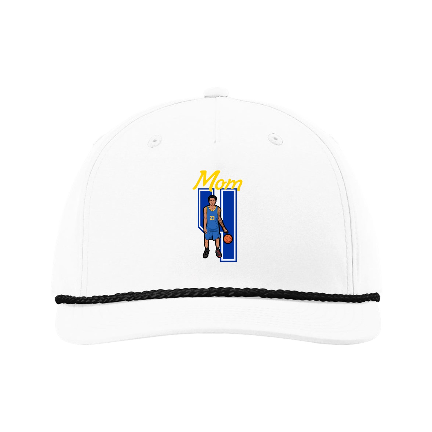 Five-Panel Classic Rope Cap — Mothers Day Shirsey in White