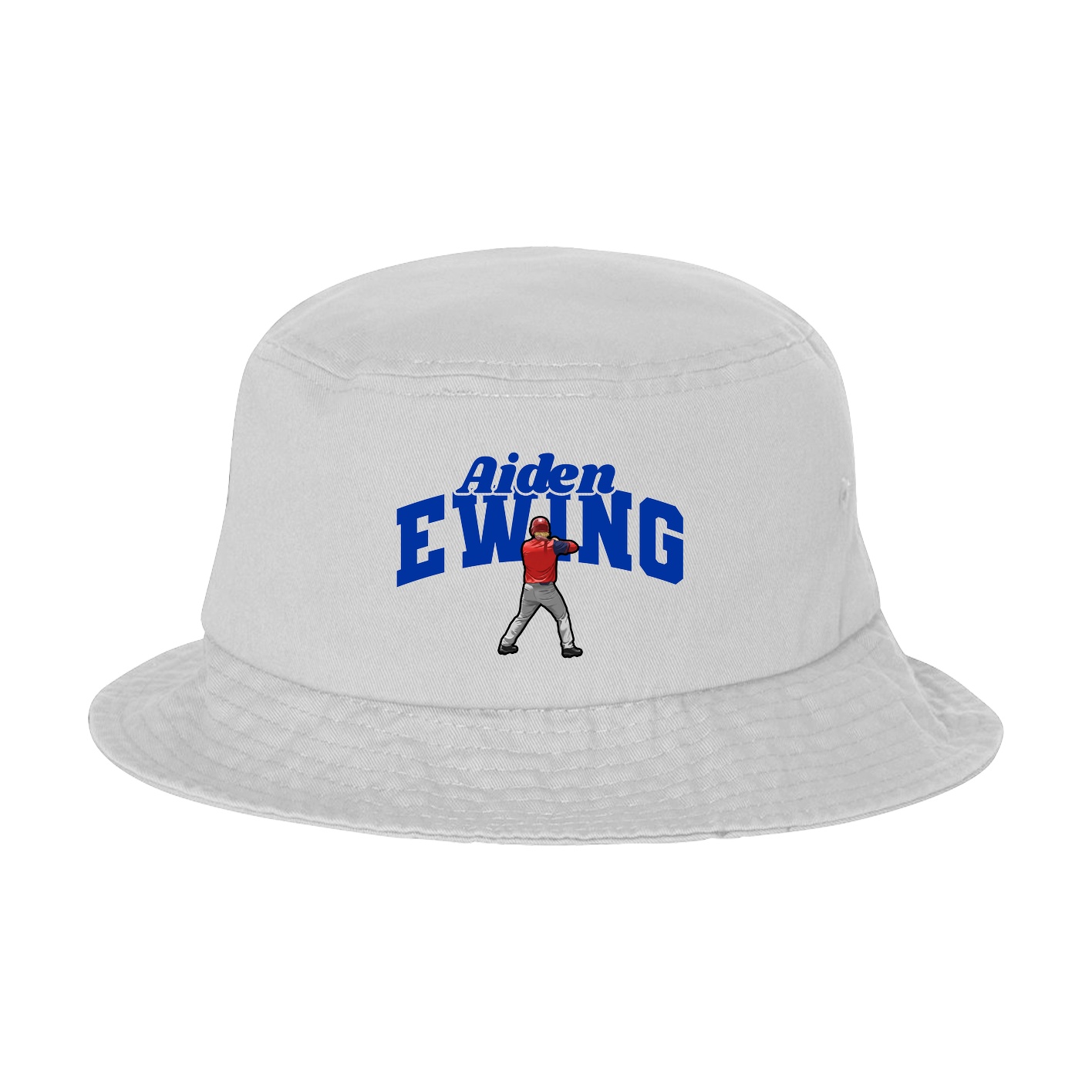 Bucket Cap — Signature Arch in White