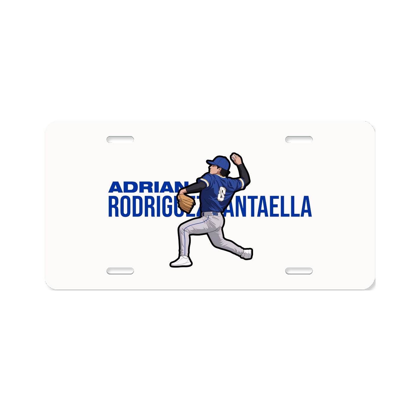 License Plate — Player Name in Classic