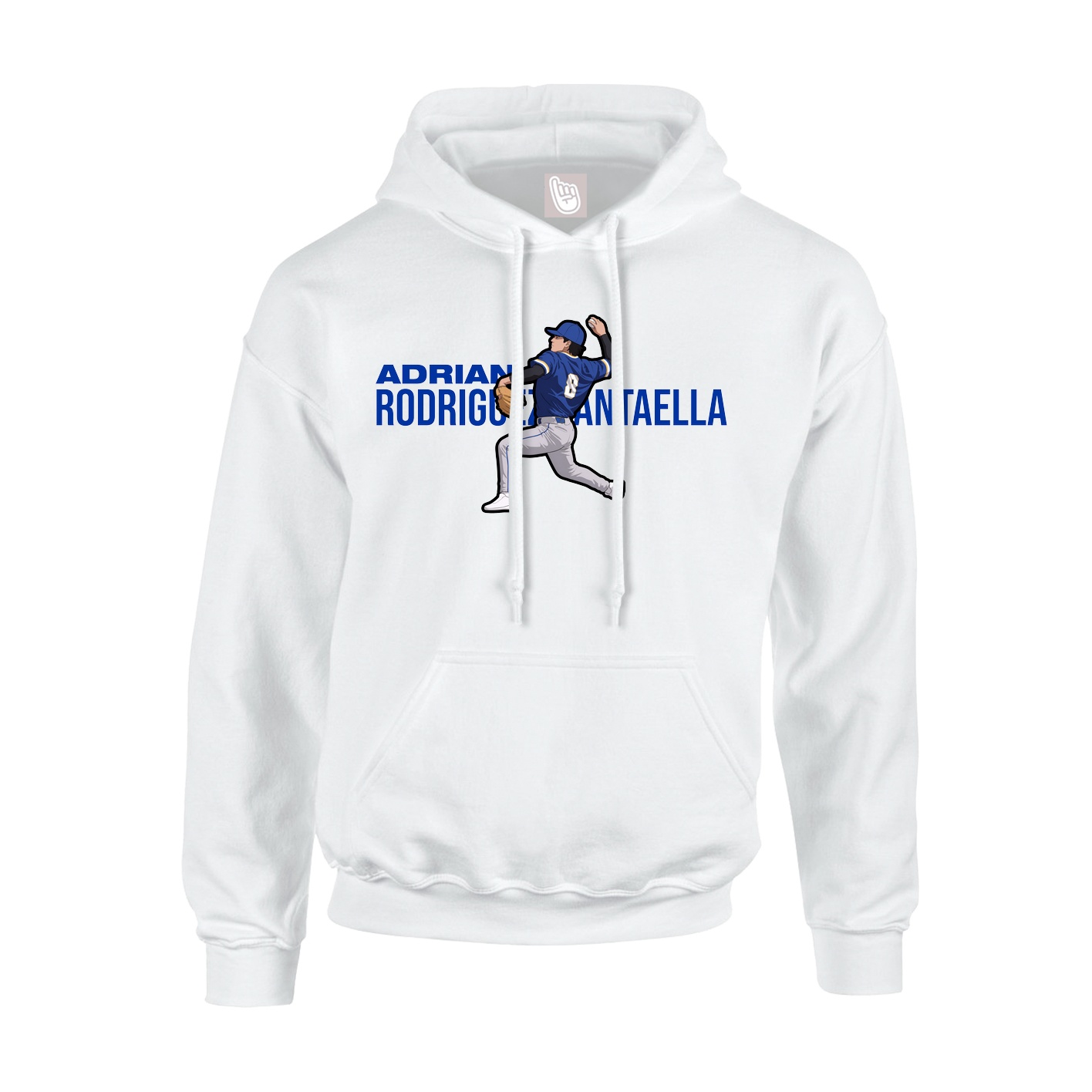Youth Hoodie — Player Name in White