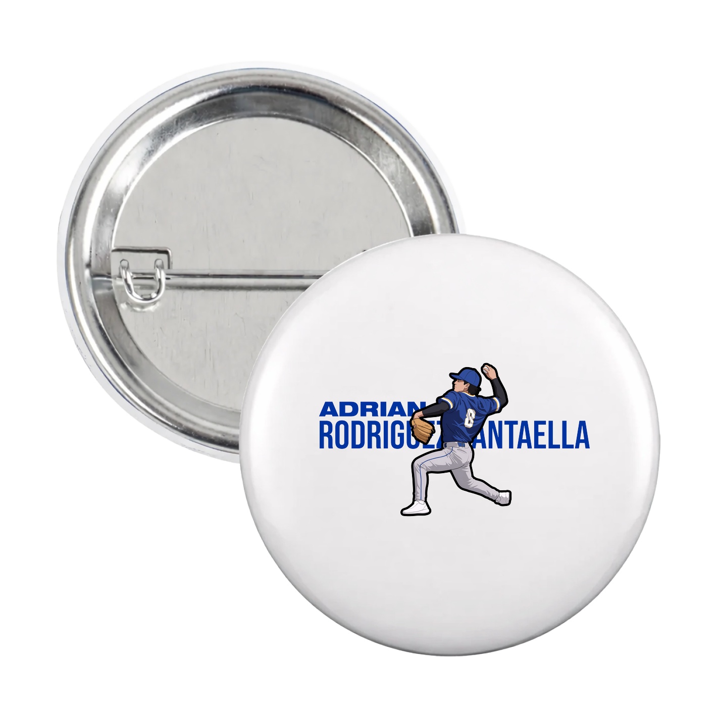 Game Day Button — Player Name in White
