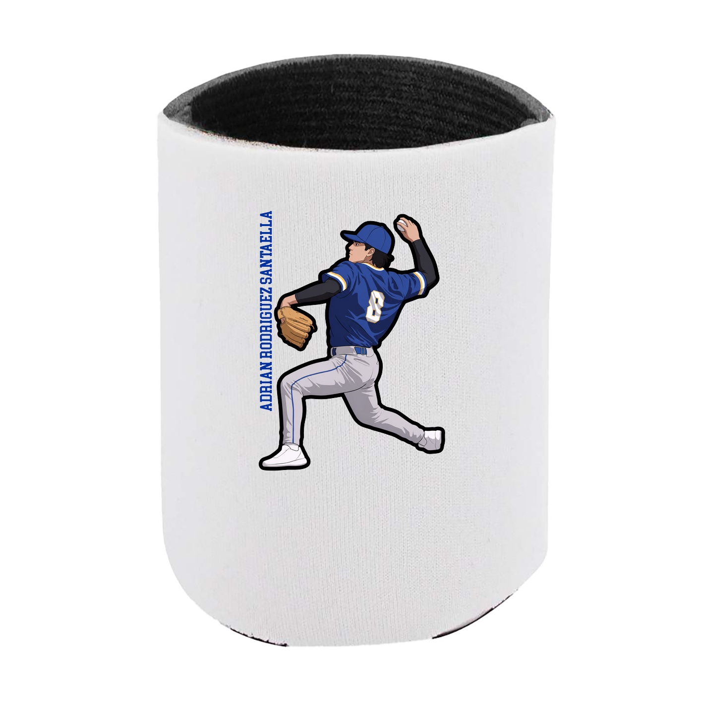 Can Holder — Name Vertical in White