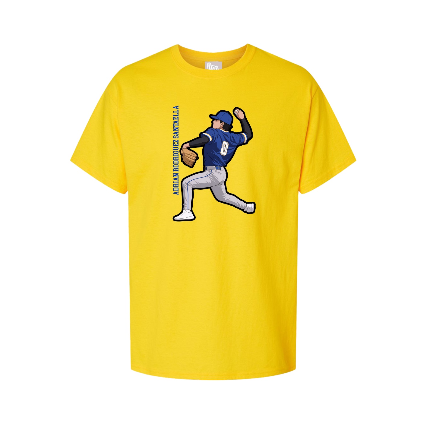 Tee — Name Vertical in Gold