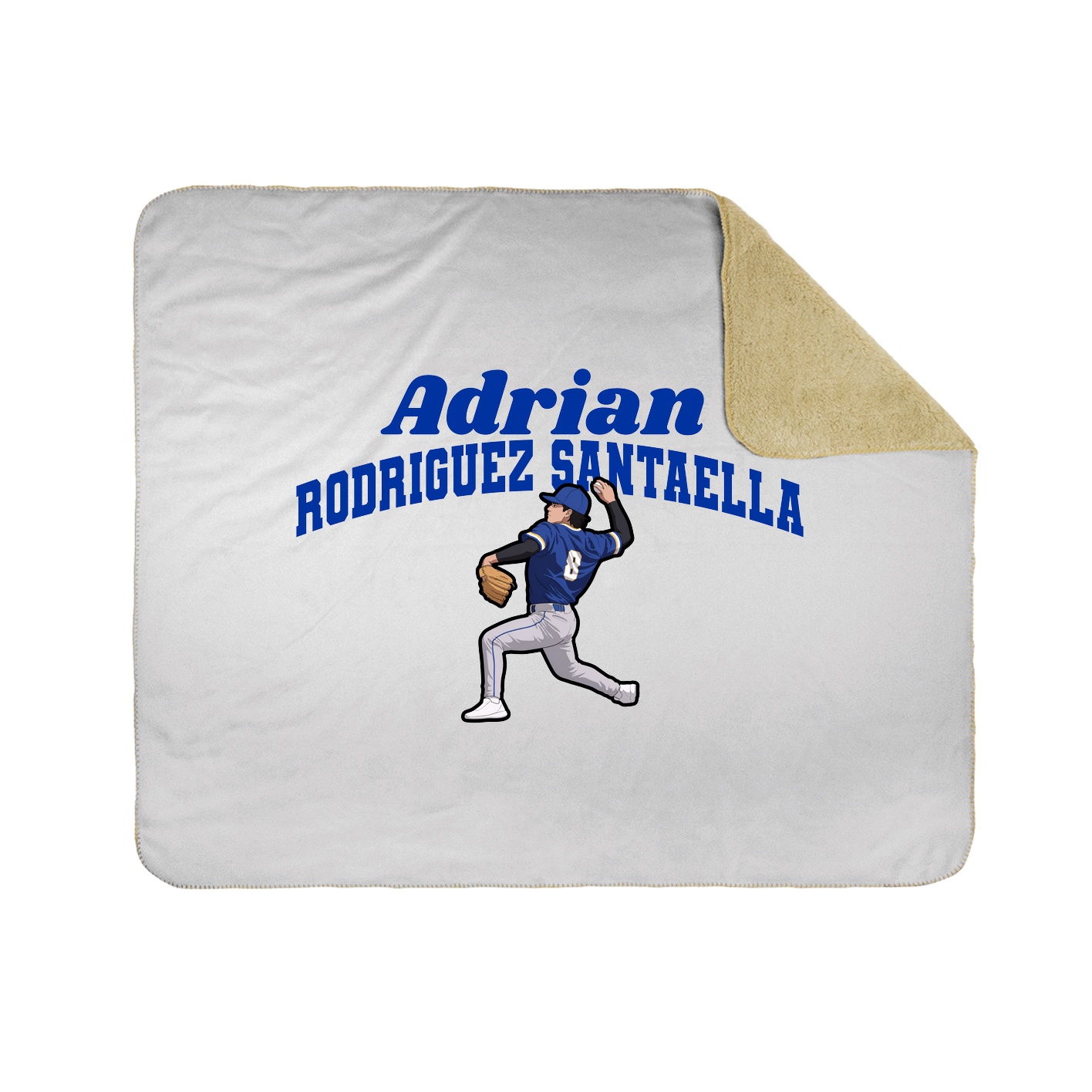 Throw Blanket — Signature Arch in White