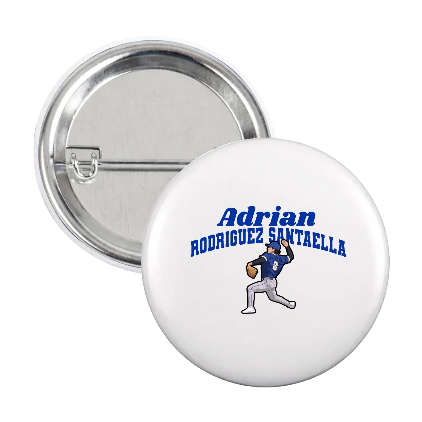 Game Day Button — Signature Arch in White