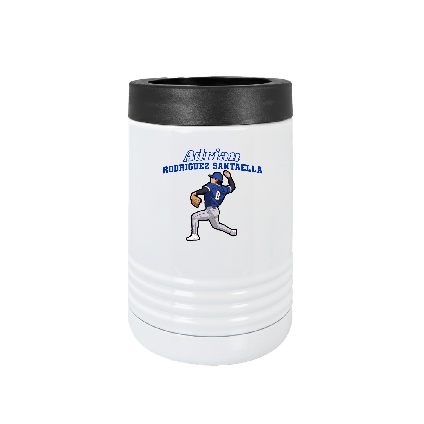 Beverage Holder — Name Arch in White