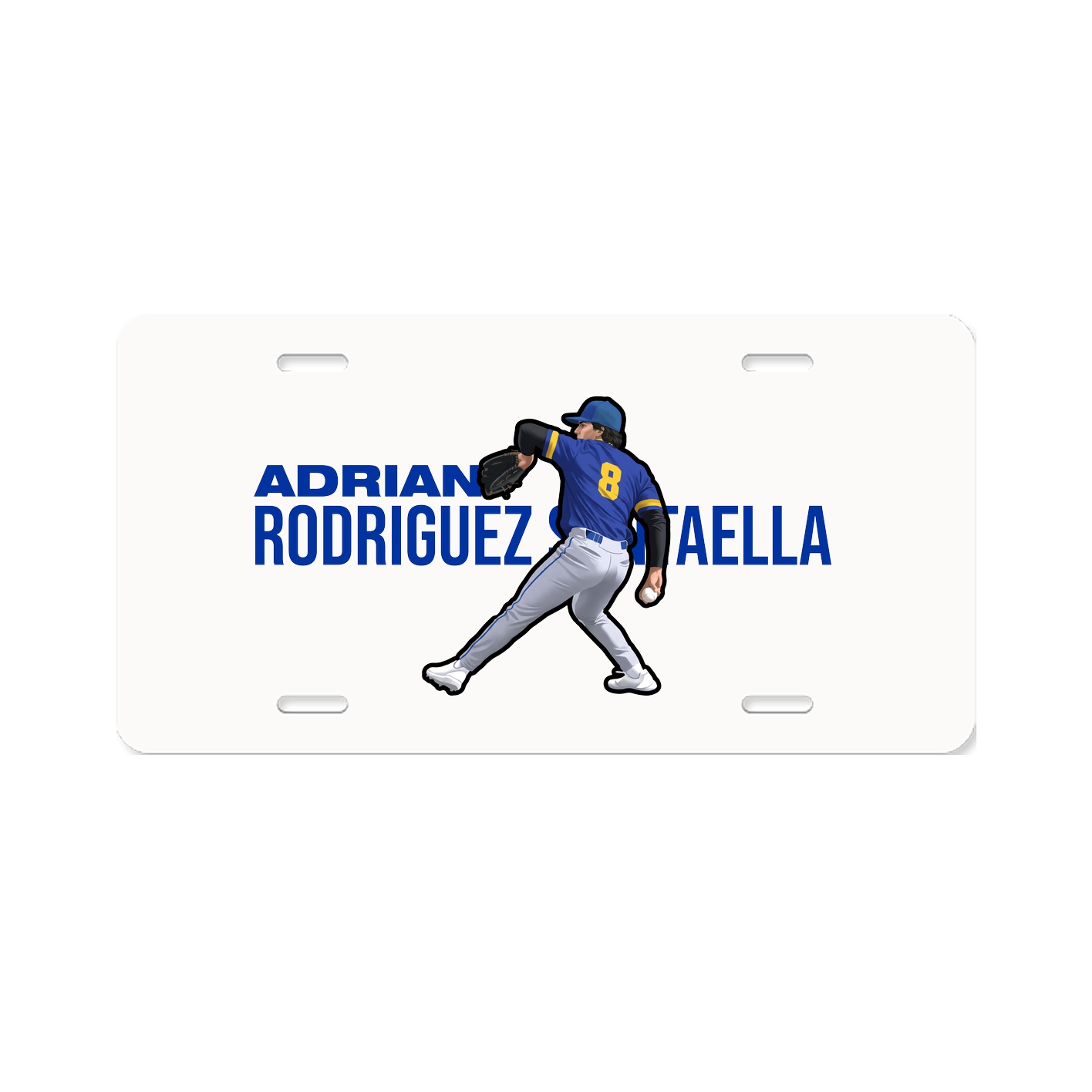 License Plate — Player Name in Classic