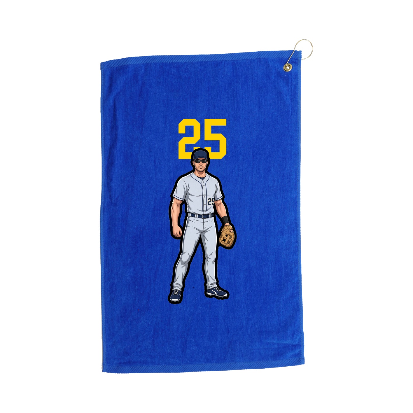 Golf Towel — Number Top in Royal