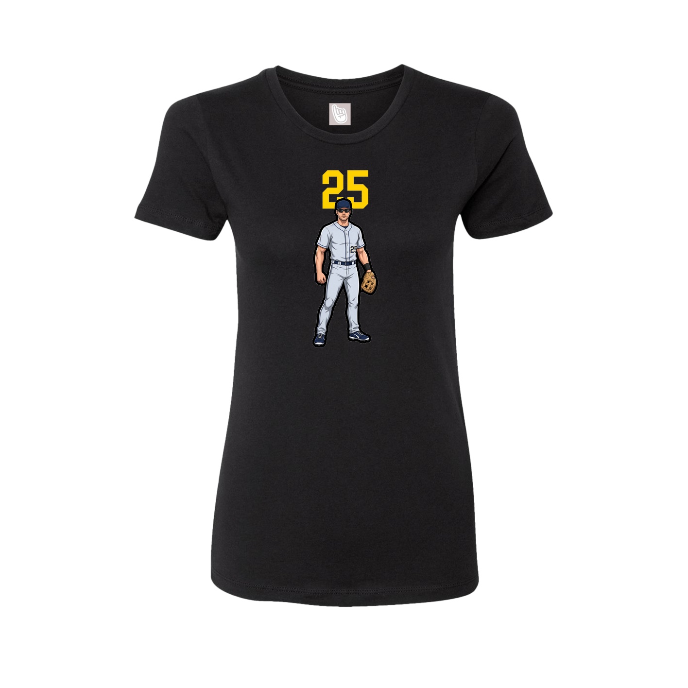 Womens Tee — Number Top in Black