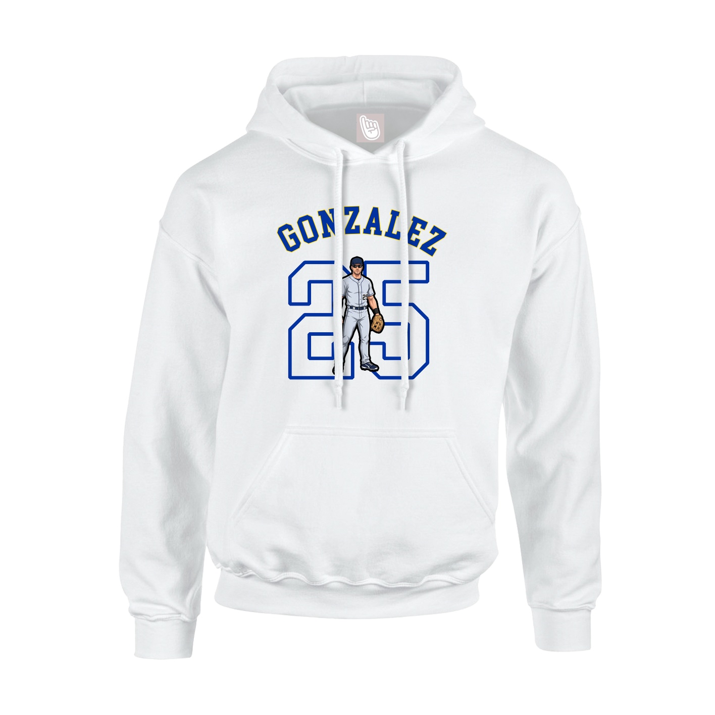 Youth Hoodie — Shirsey Arch in White