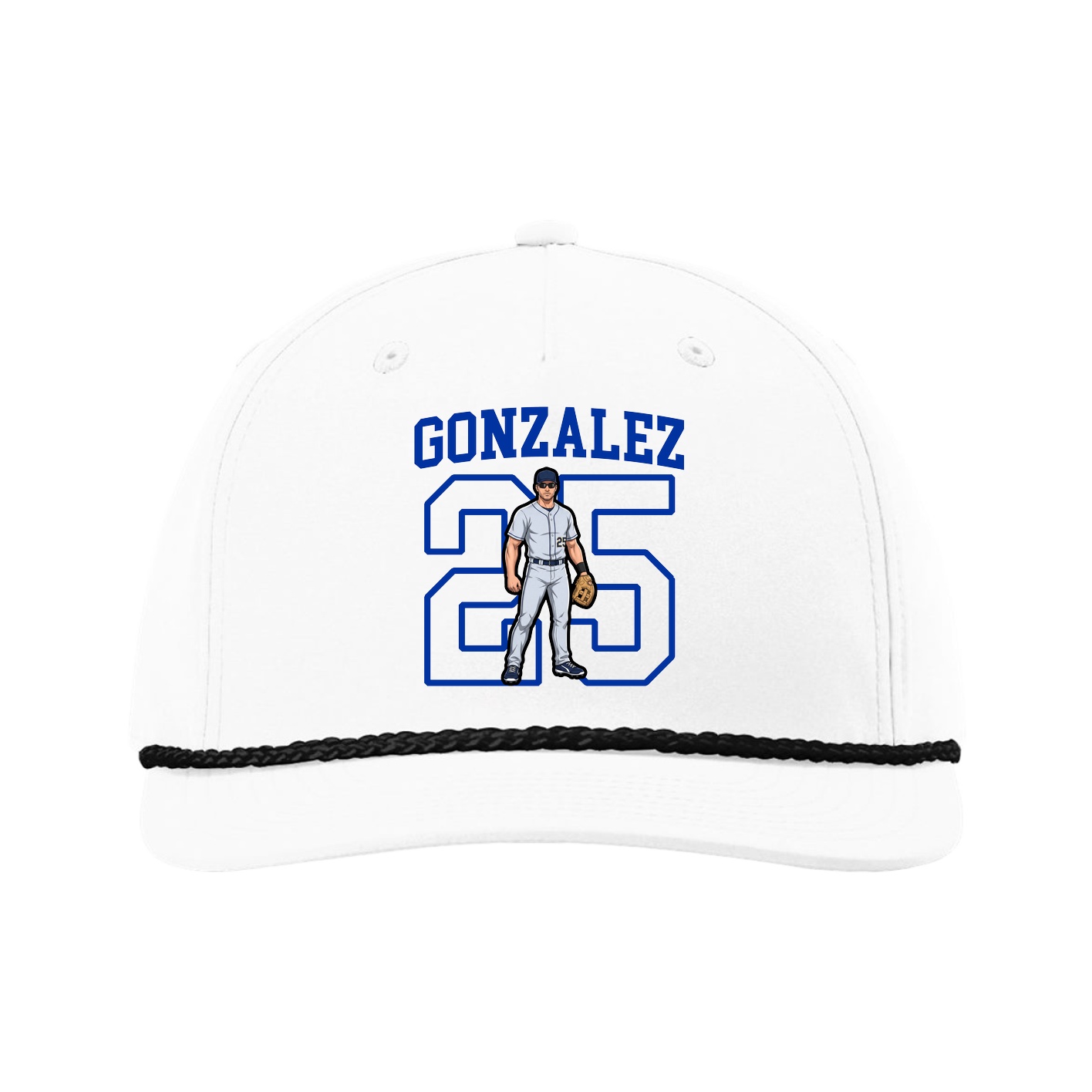 Five-Panel Classic Rope Cap — Shirsey in White