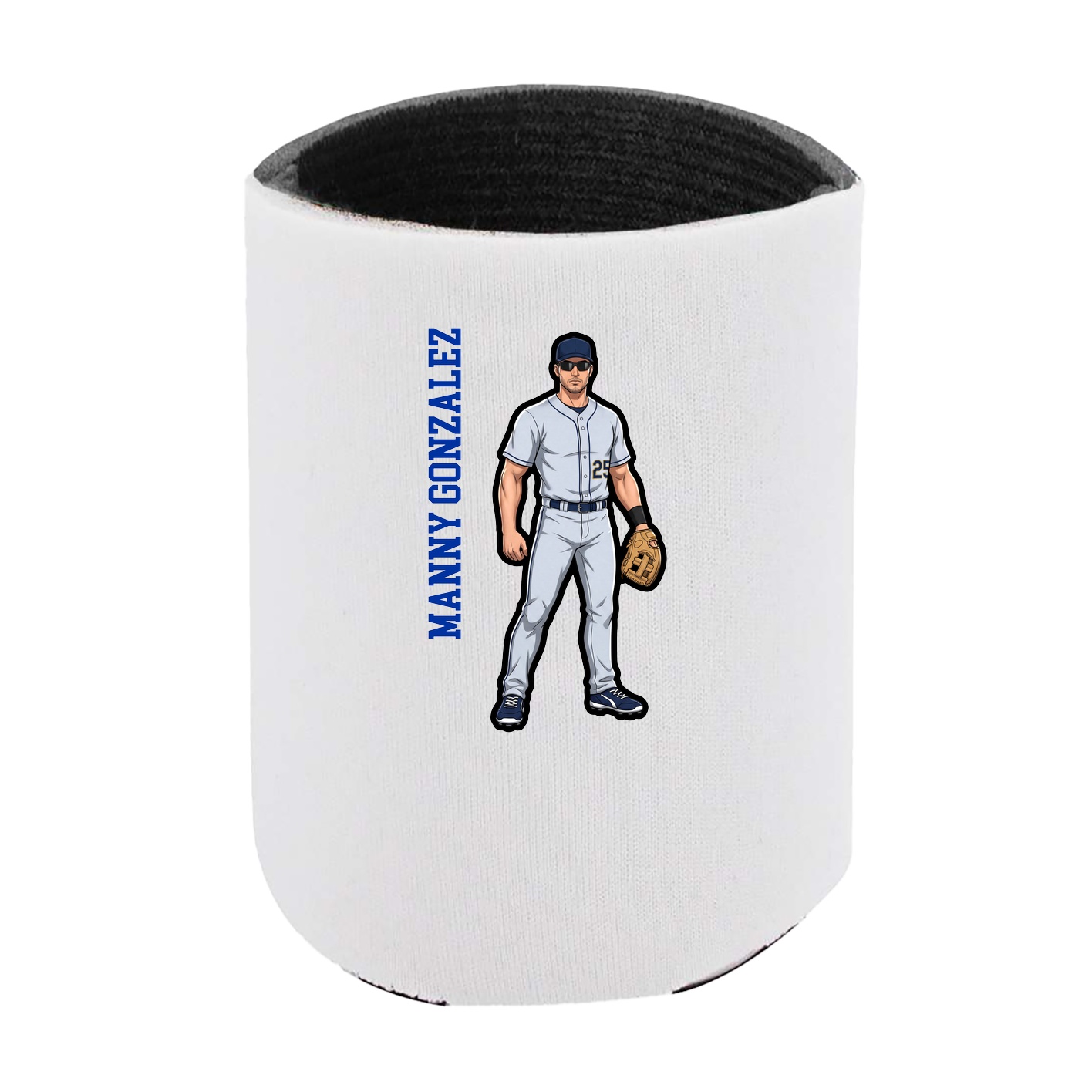 Can Holder — Name Vertical in White