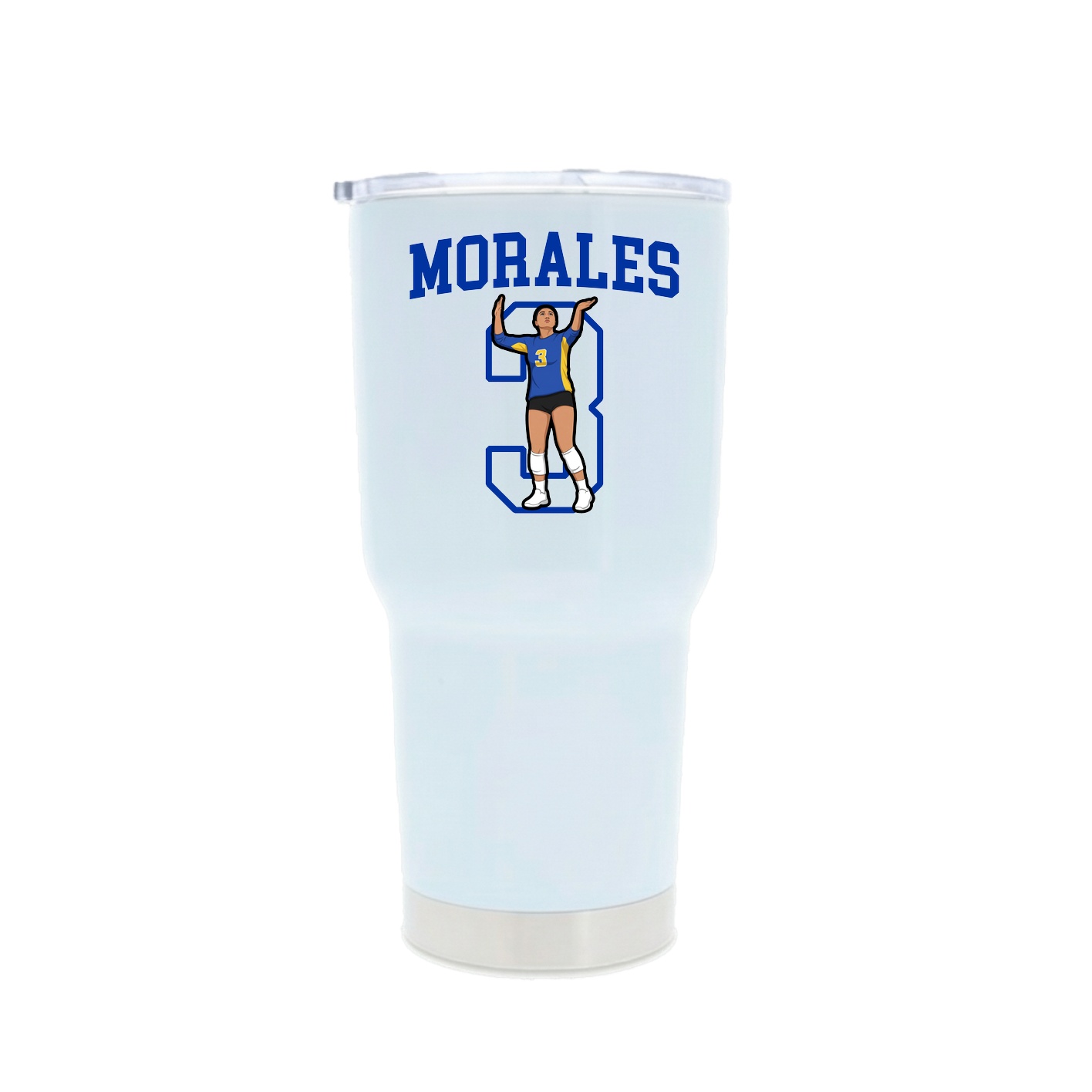30oz Stainless Steel Tumbler — Shirsey in White