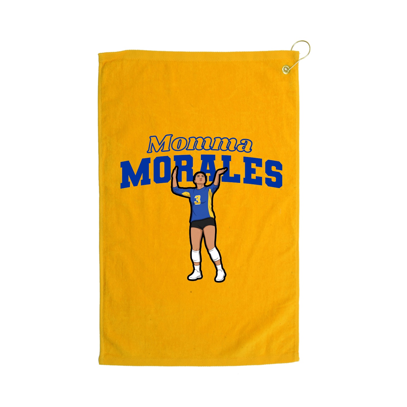 Golf Towel — Mothers Day Block in Gold