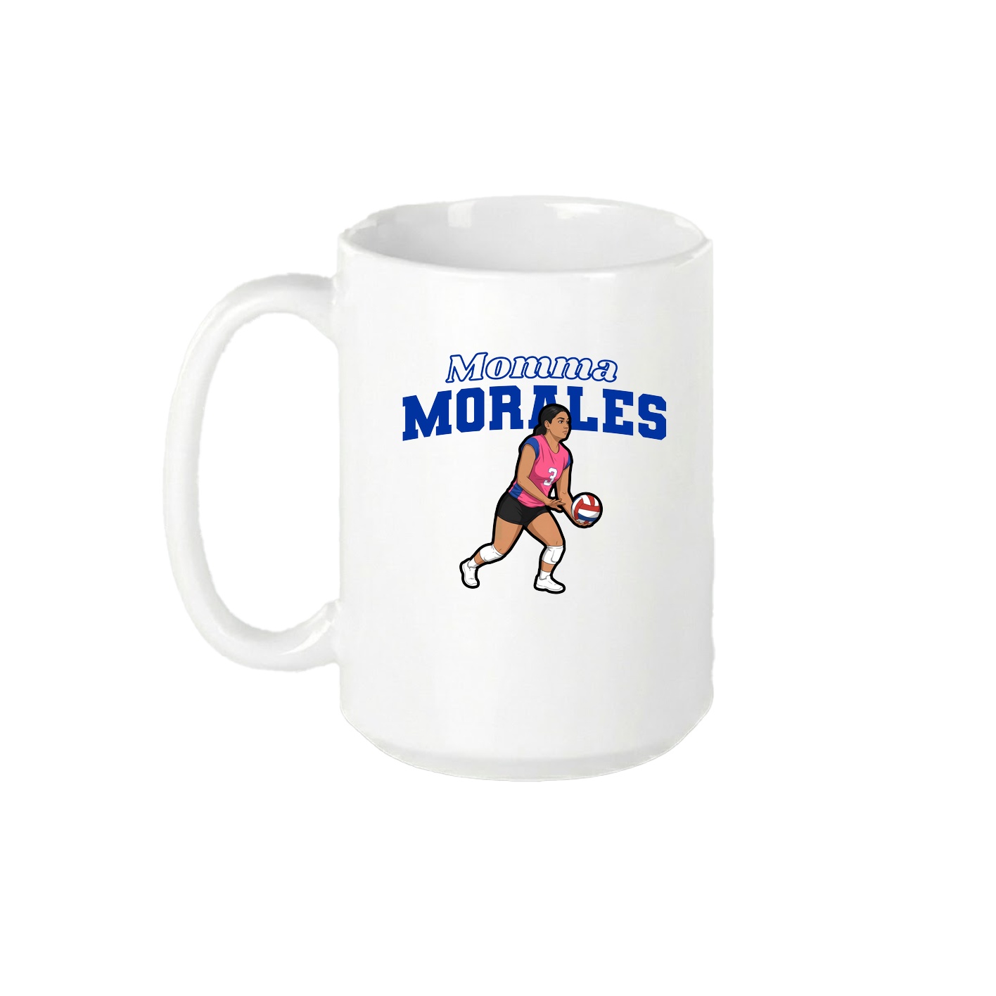 15oz Coffee Mug — Mothers Day Block in White