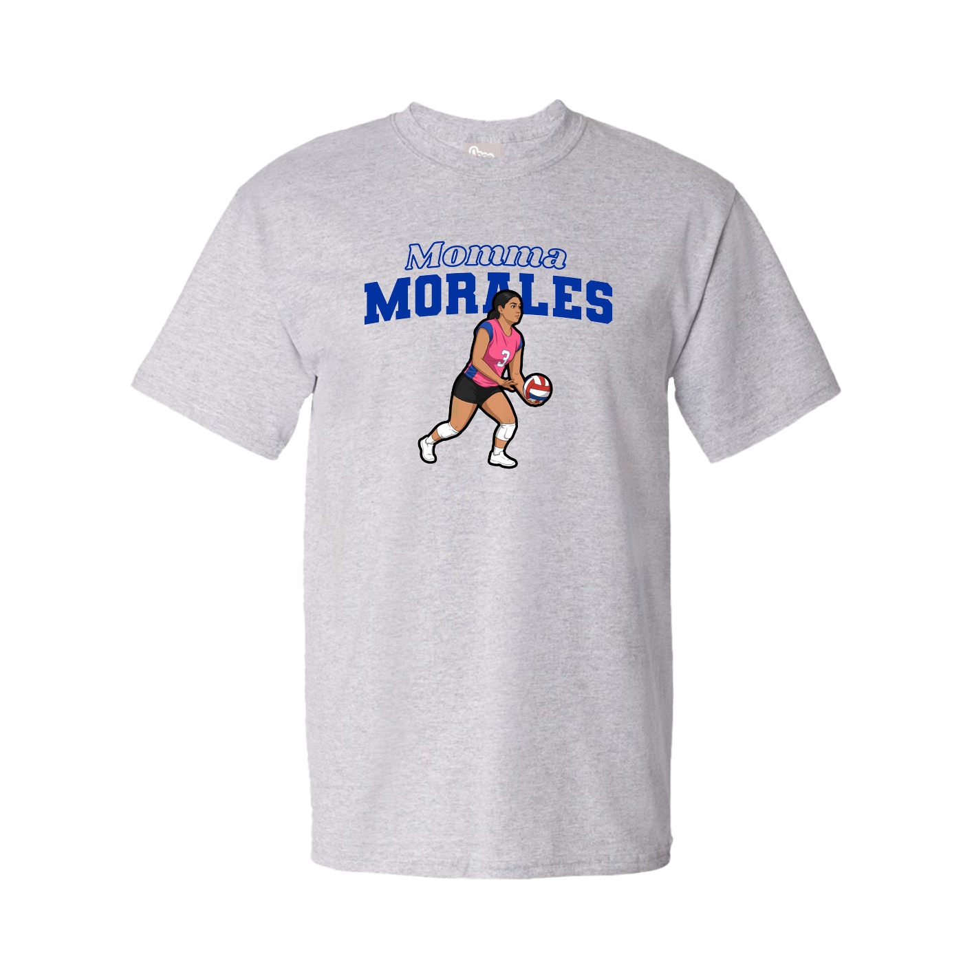 Youth Tee — Mothers Day Block in Grey