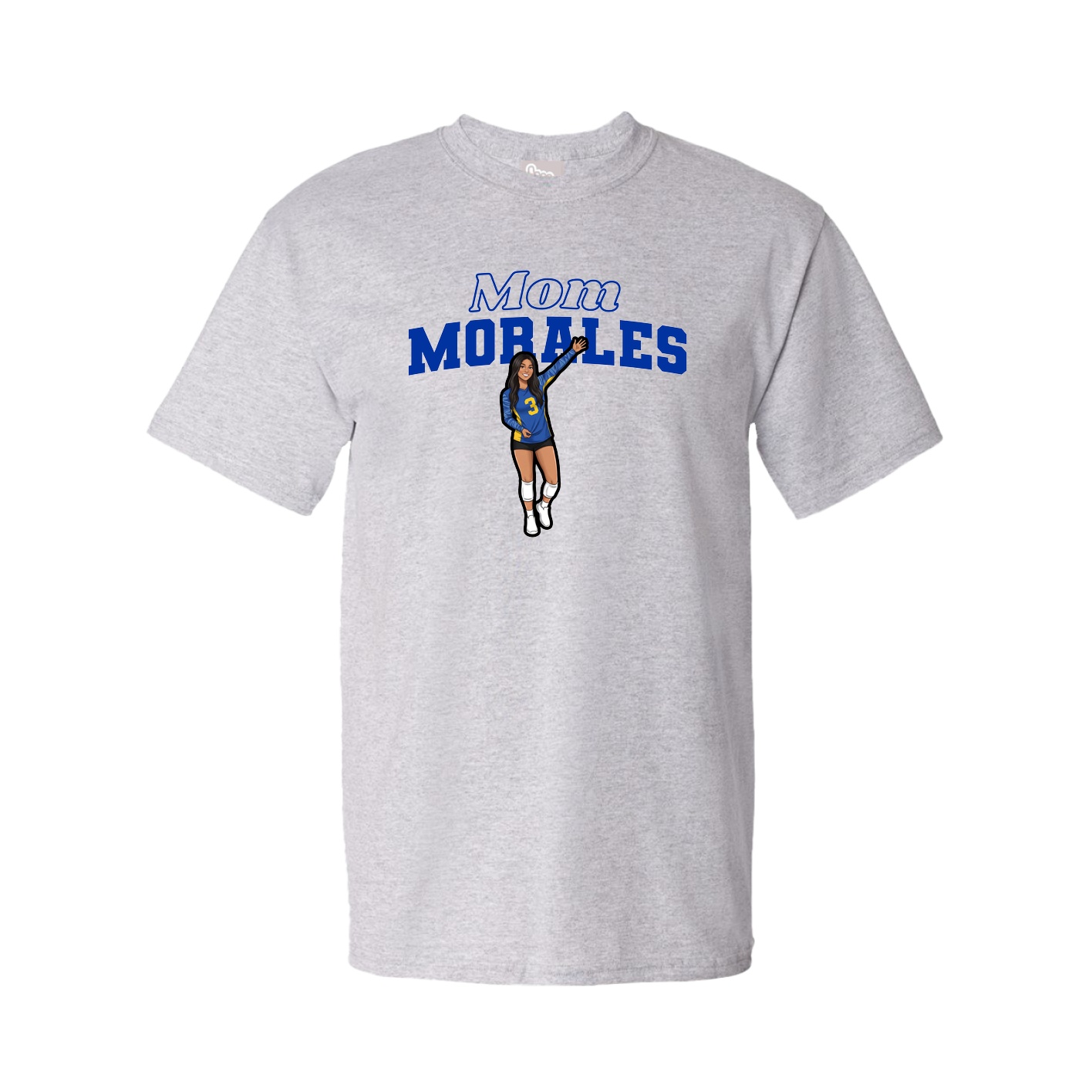 Youth Tee — Mothers Day Block in Grey