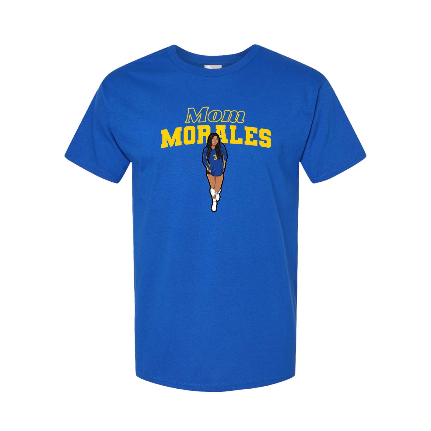 Youth Tee — Mothers Day Block in Royal