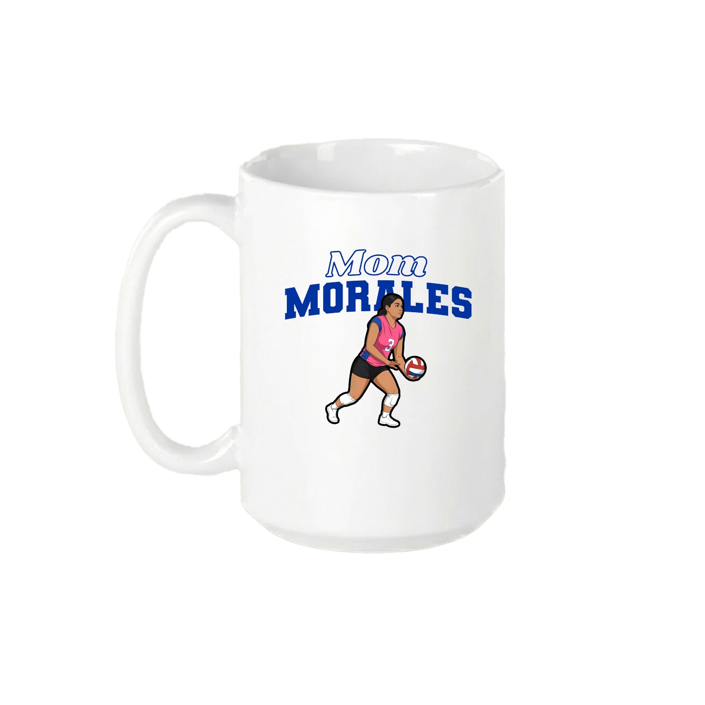 15oz Coffee Mug — Mothers Day Block in White