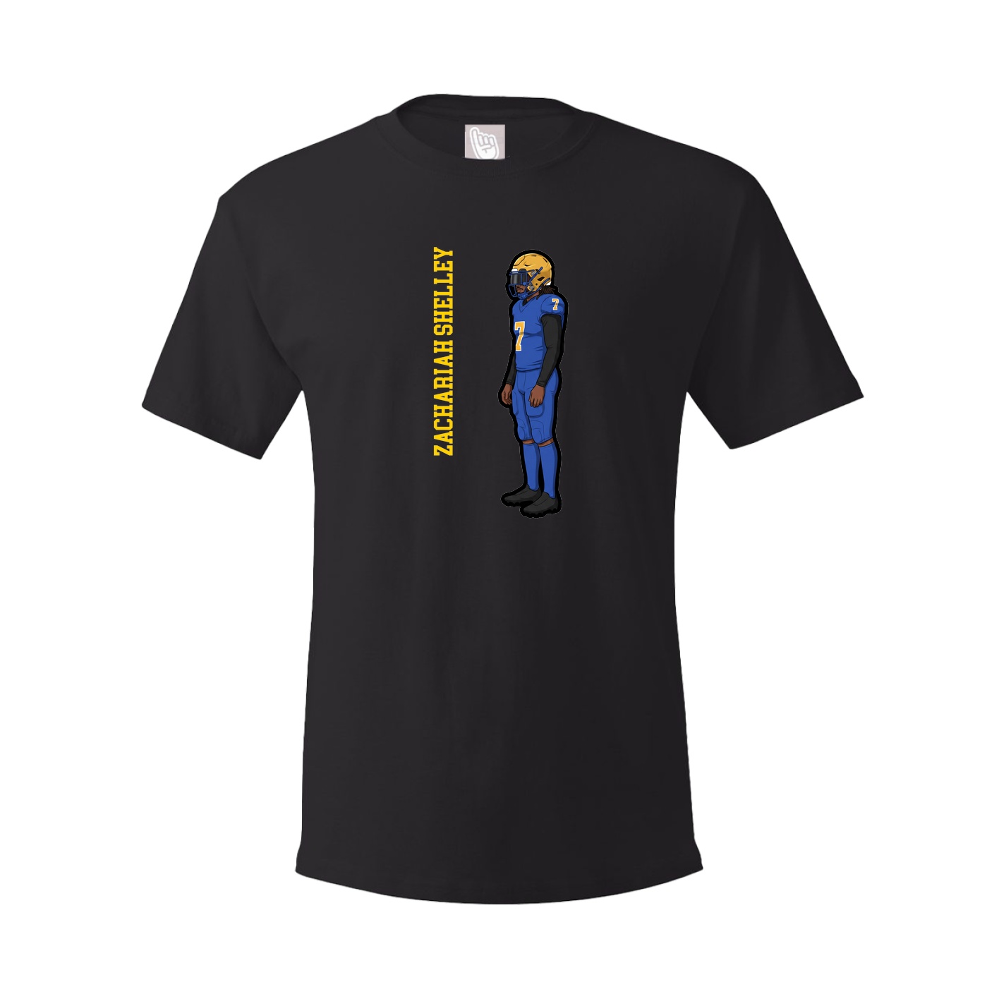 Tee — Name Vertical in Black