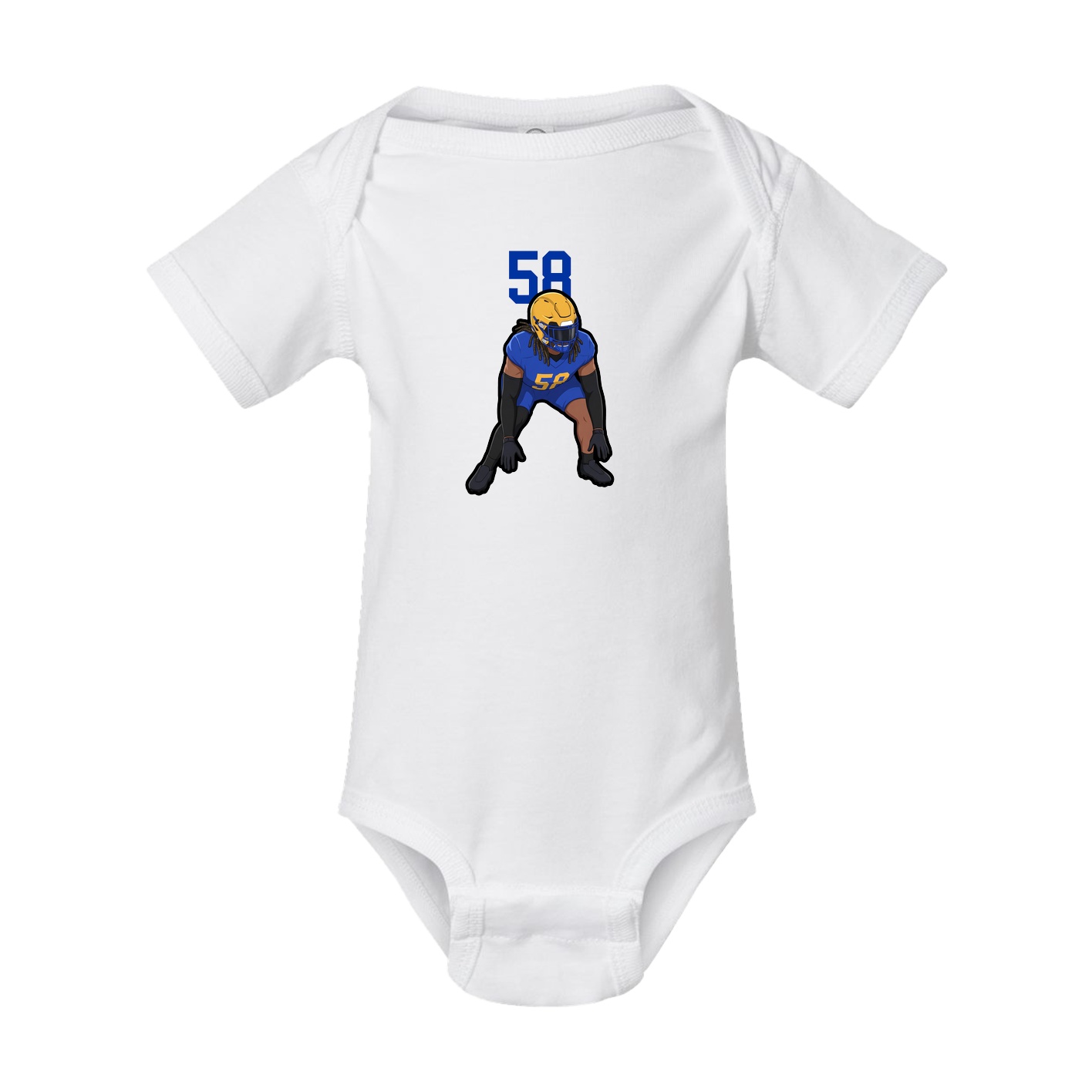 Baby Onesie — Number Top in White