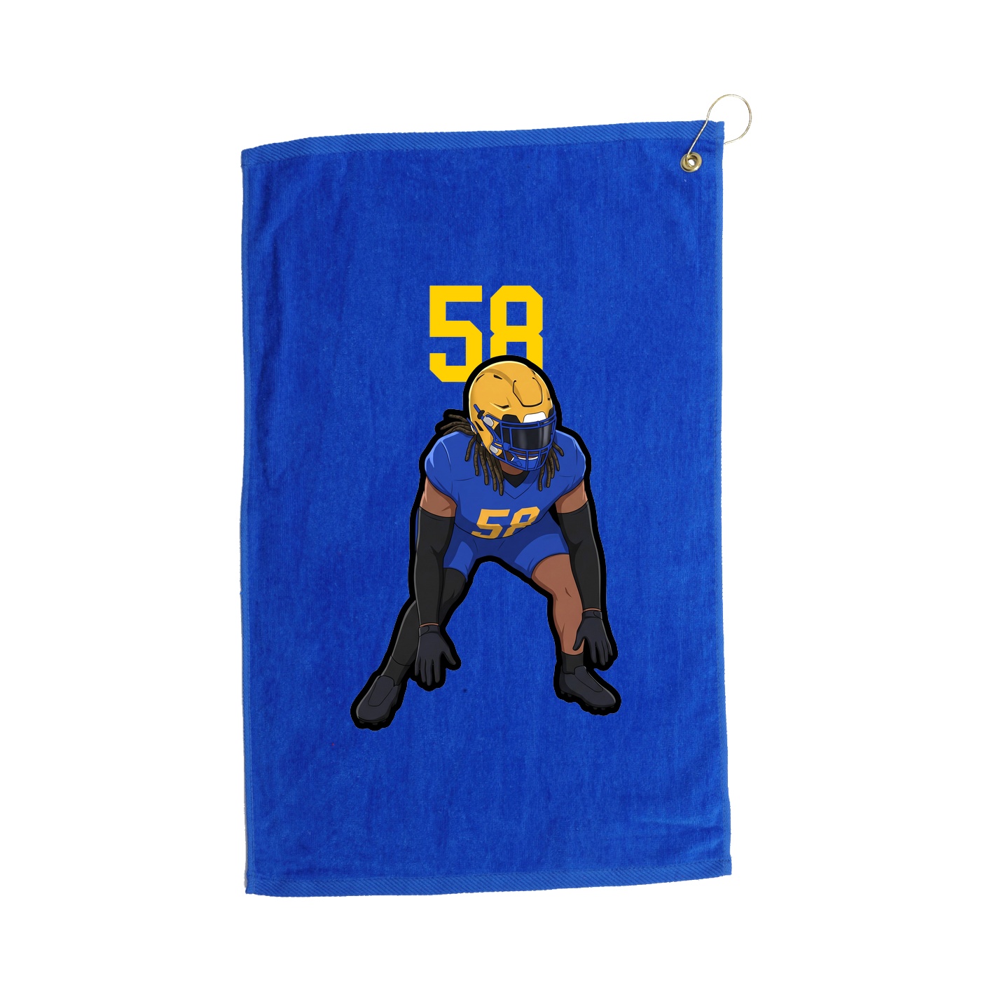 Golf Towel — Number Top in Royal