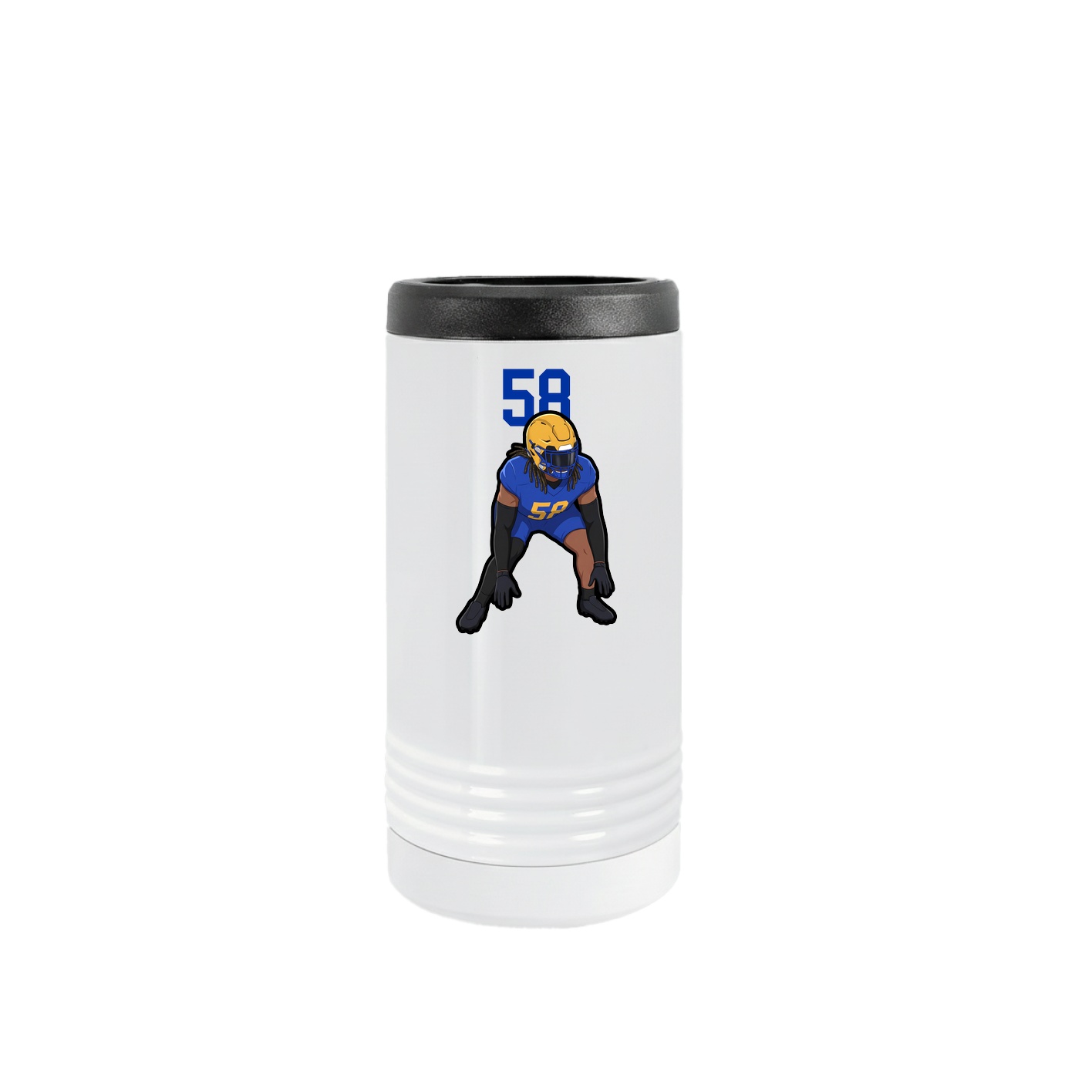 Slim Beverage Holder — Number Top in White