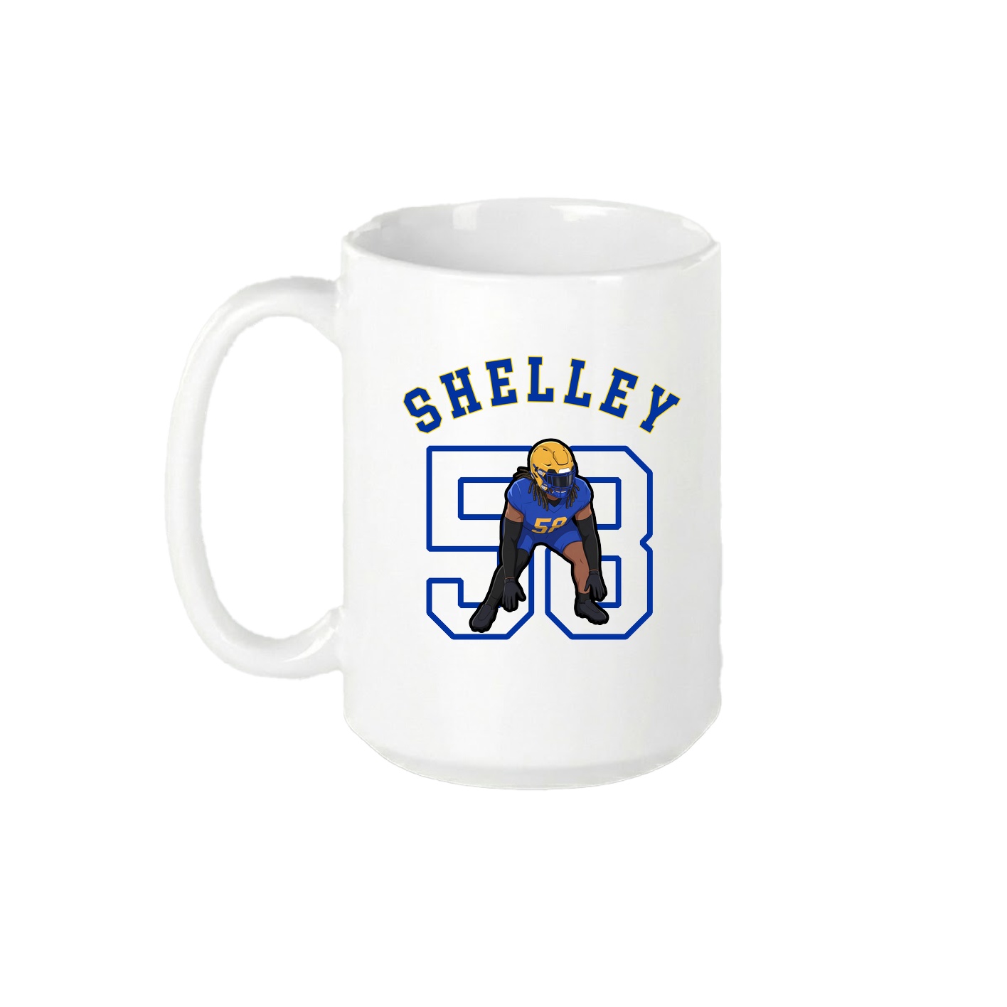 15oz Coffee Mug — Shirsey Arch in White