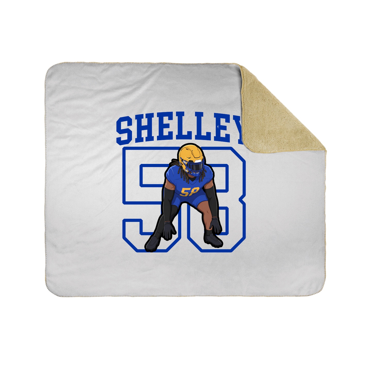 50x60 Sherpa Lined Throw Blanket