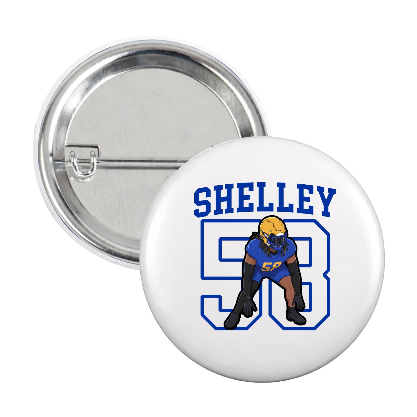 Game Day Button — Shirsey in White