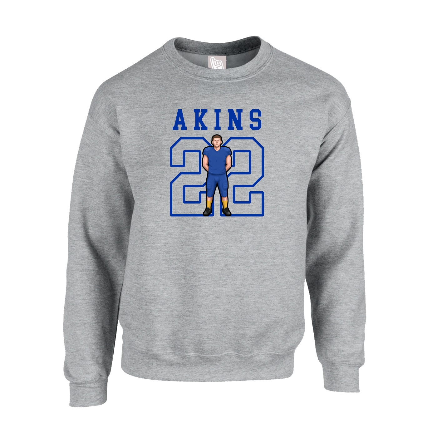 Fleece Crew — Shirsey in Grey