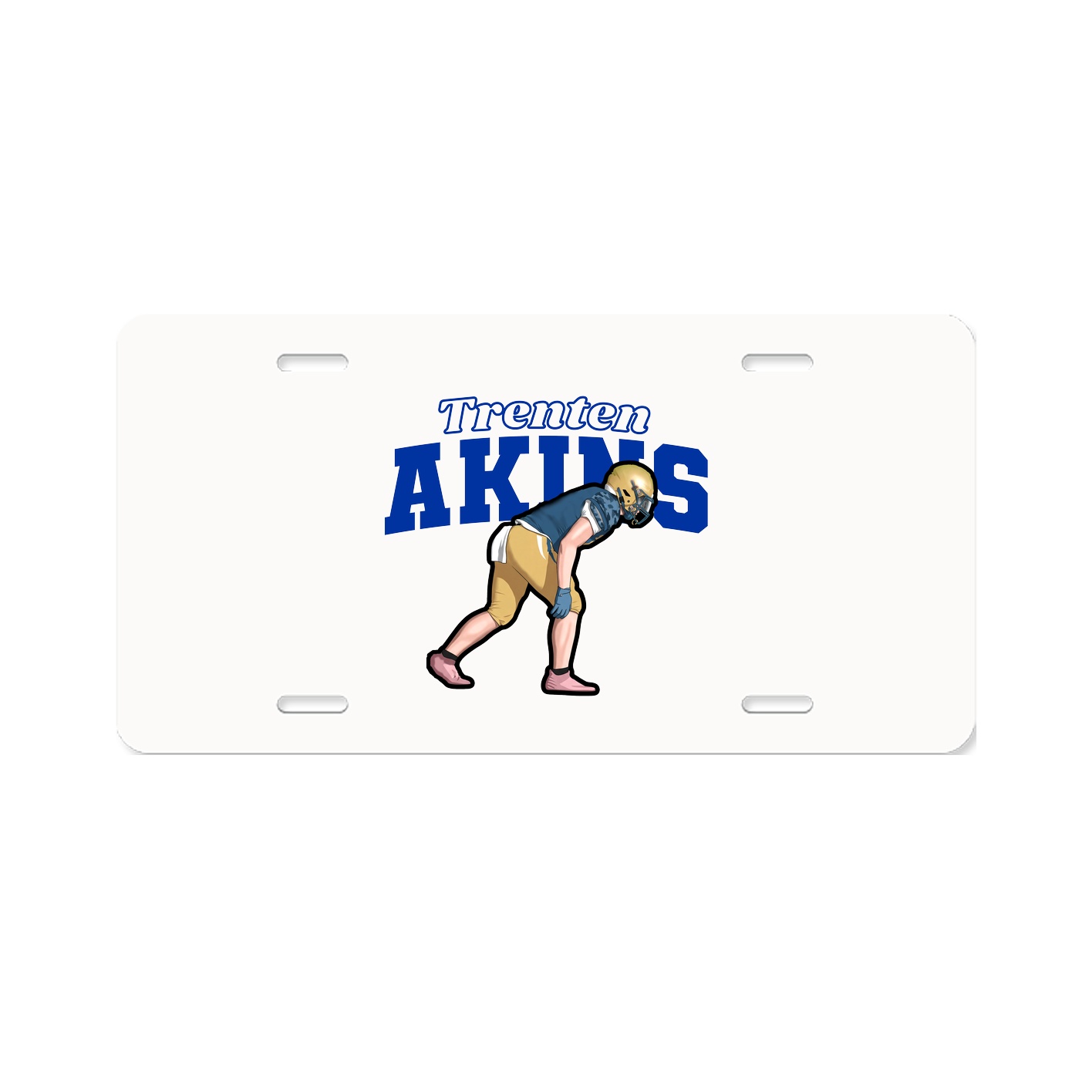 License Plate — Name Arch in Classic