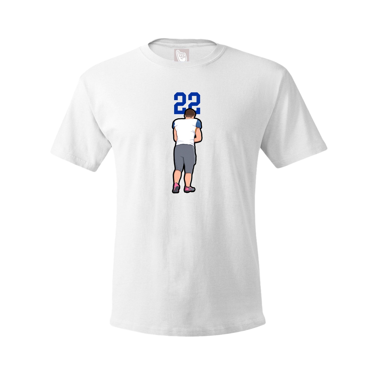 Youth Tee — Number Top in White