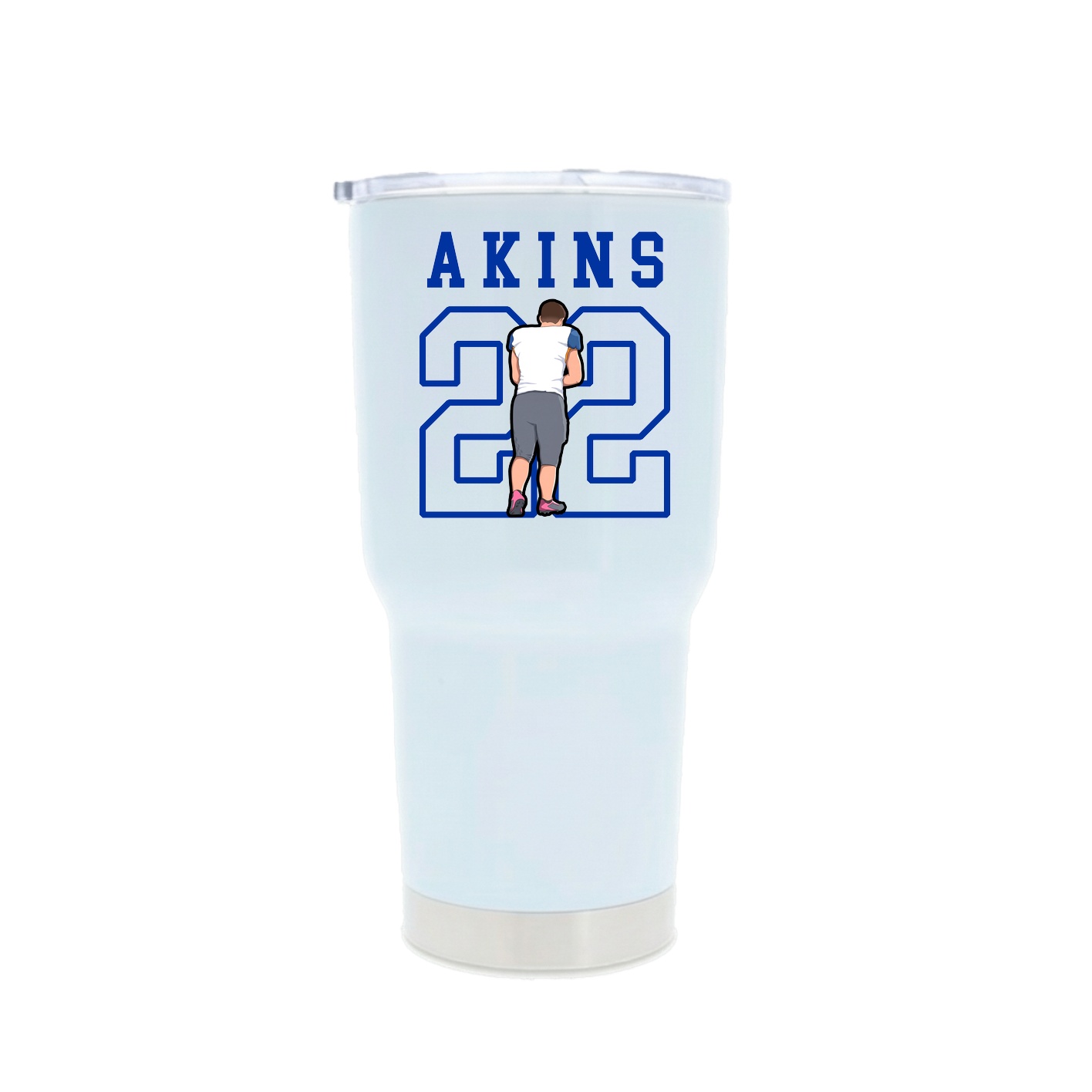 30oz Stainless Steel Tumbler — Shirsey in White