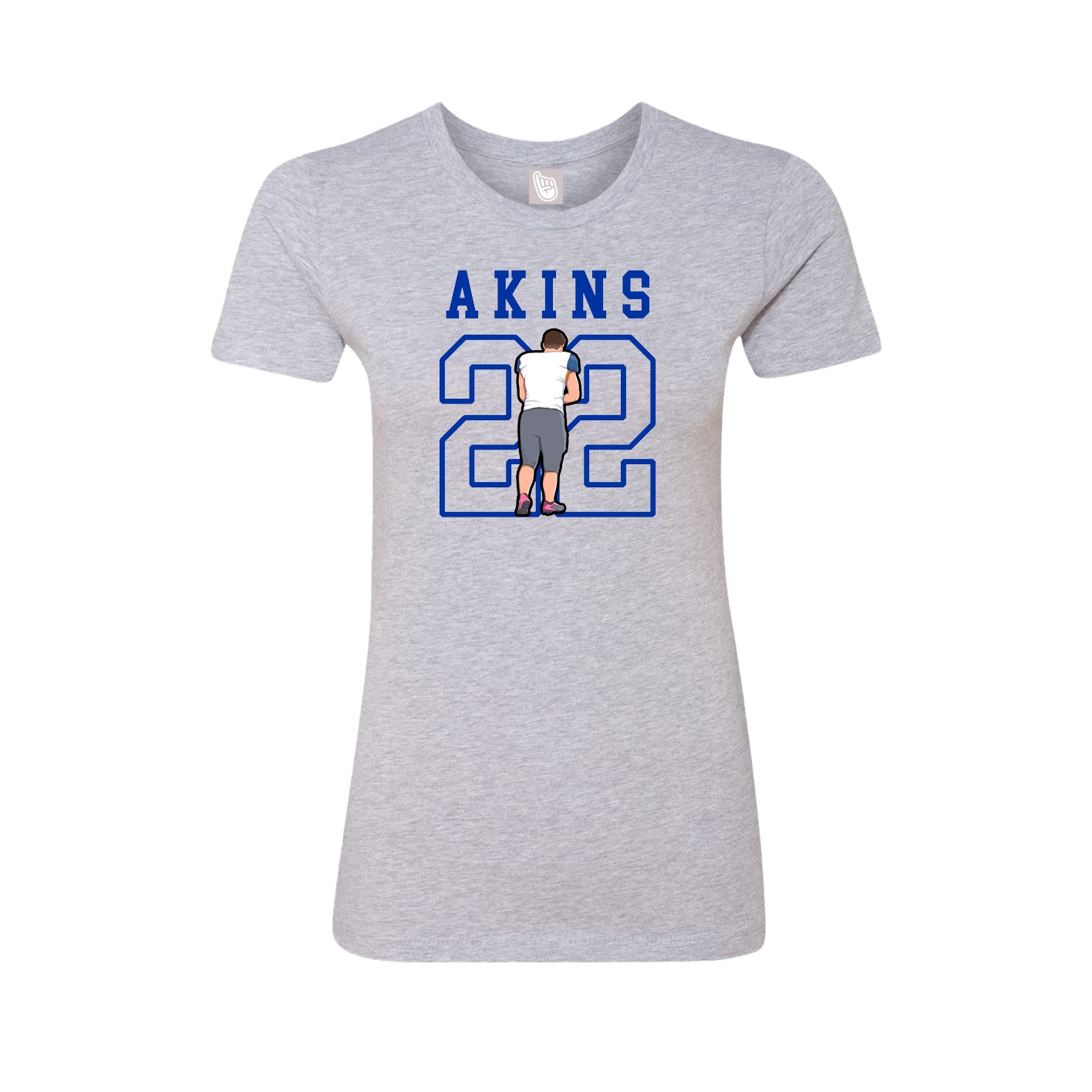 Fitted Women's Tee — Shirsey in Grey