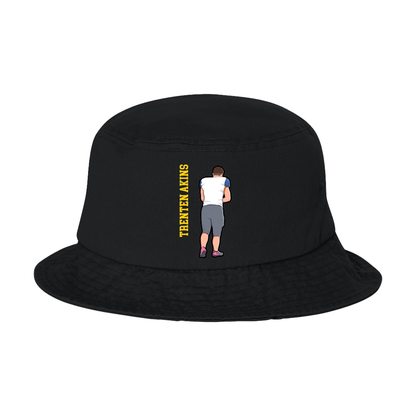 Bucket Cap — Name Vertical in Black