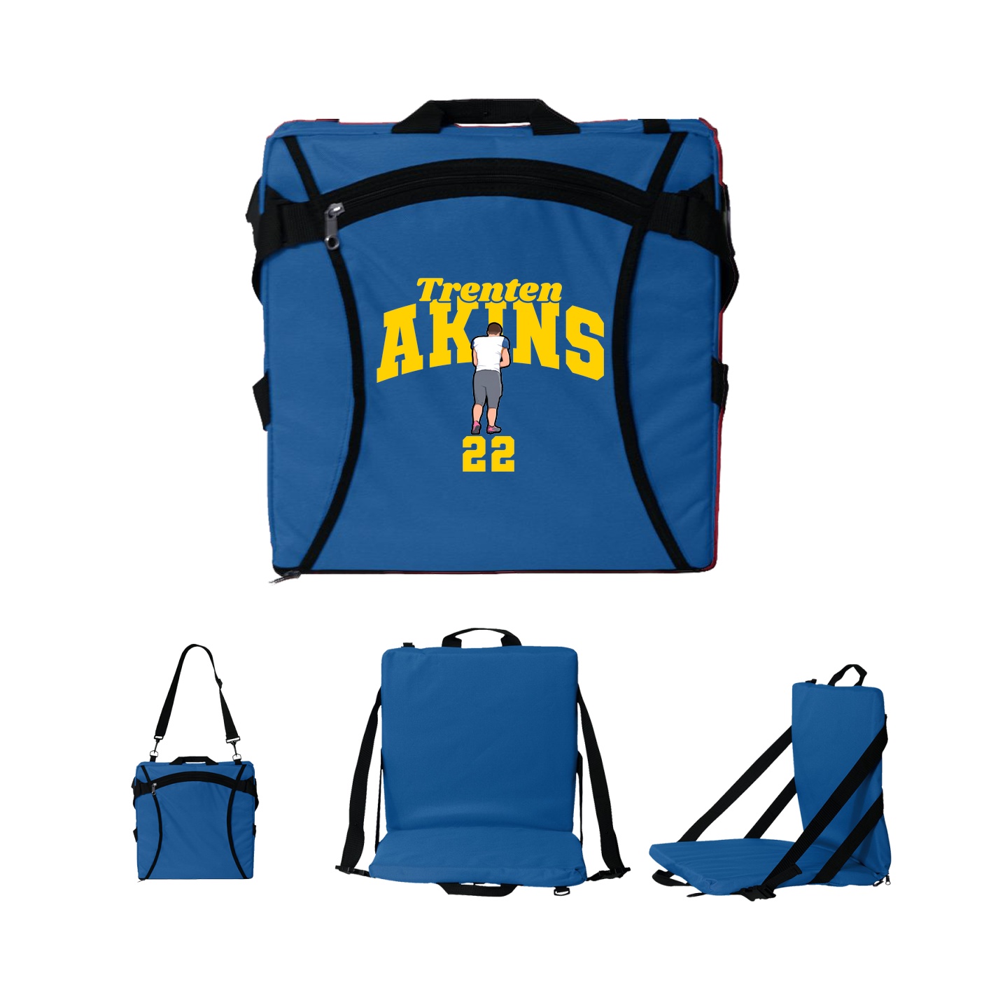 Folding Stadium Seat — Signature Arch in Royal
