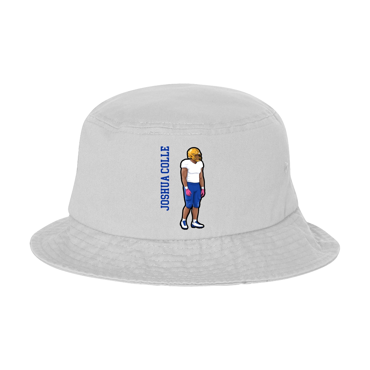 Bucket Cap — Name Vertical in White