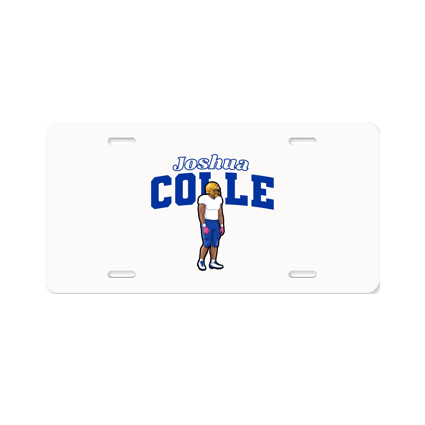 License Plate — Name Arch in Classic