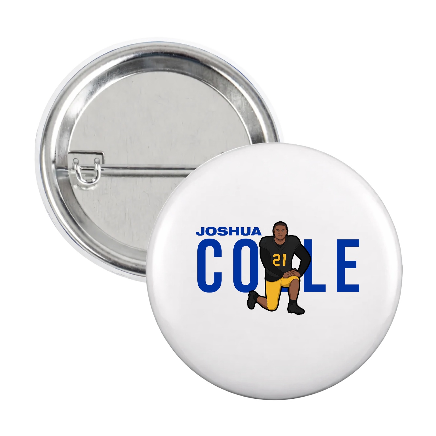 Game Day Button — Player Name in White