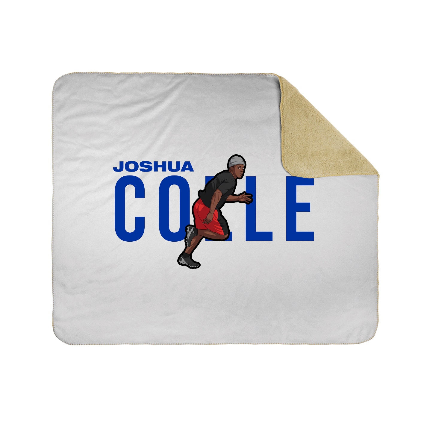 Throw Blanket — Player Name in White