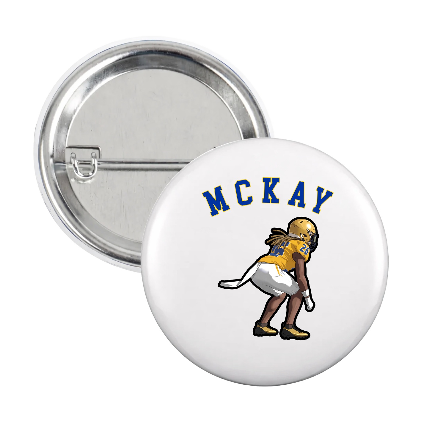 Game Day Button — Shirsey Arch in White