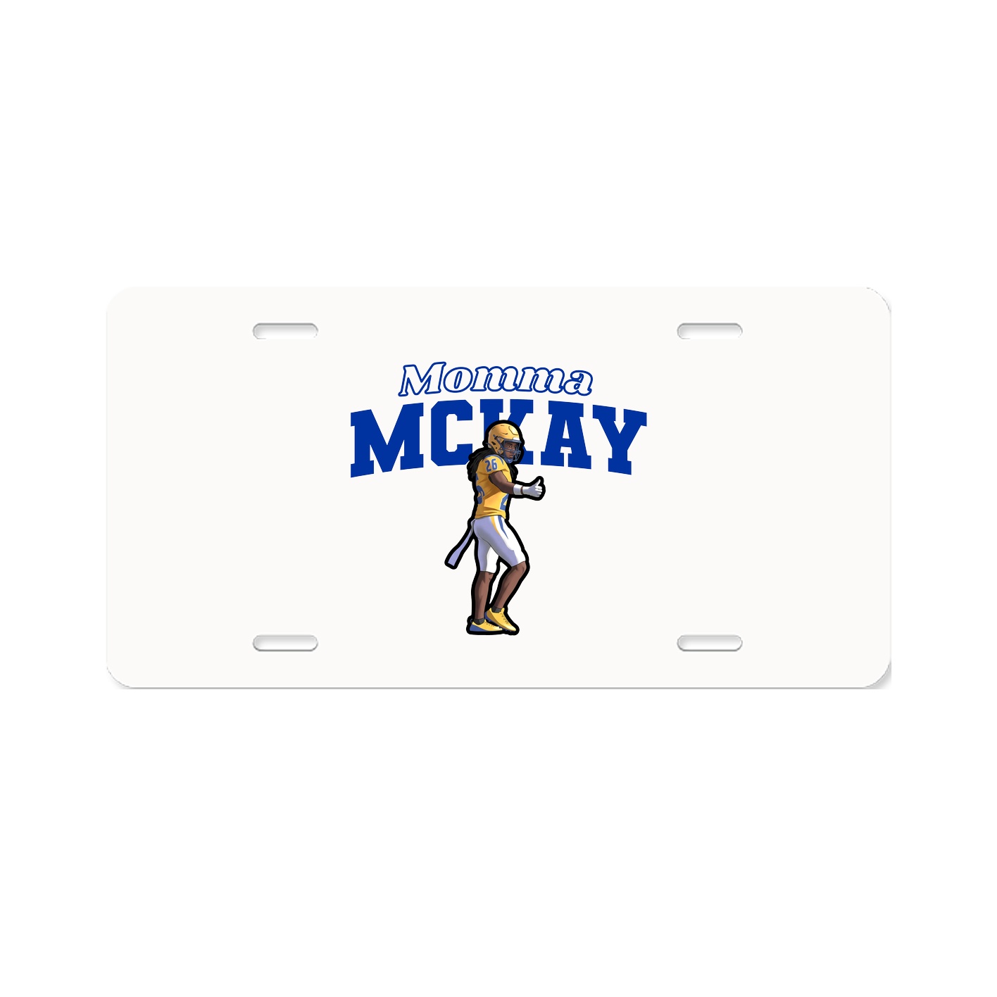 License Plate — Mothers Day Block in Classic