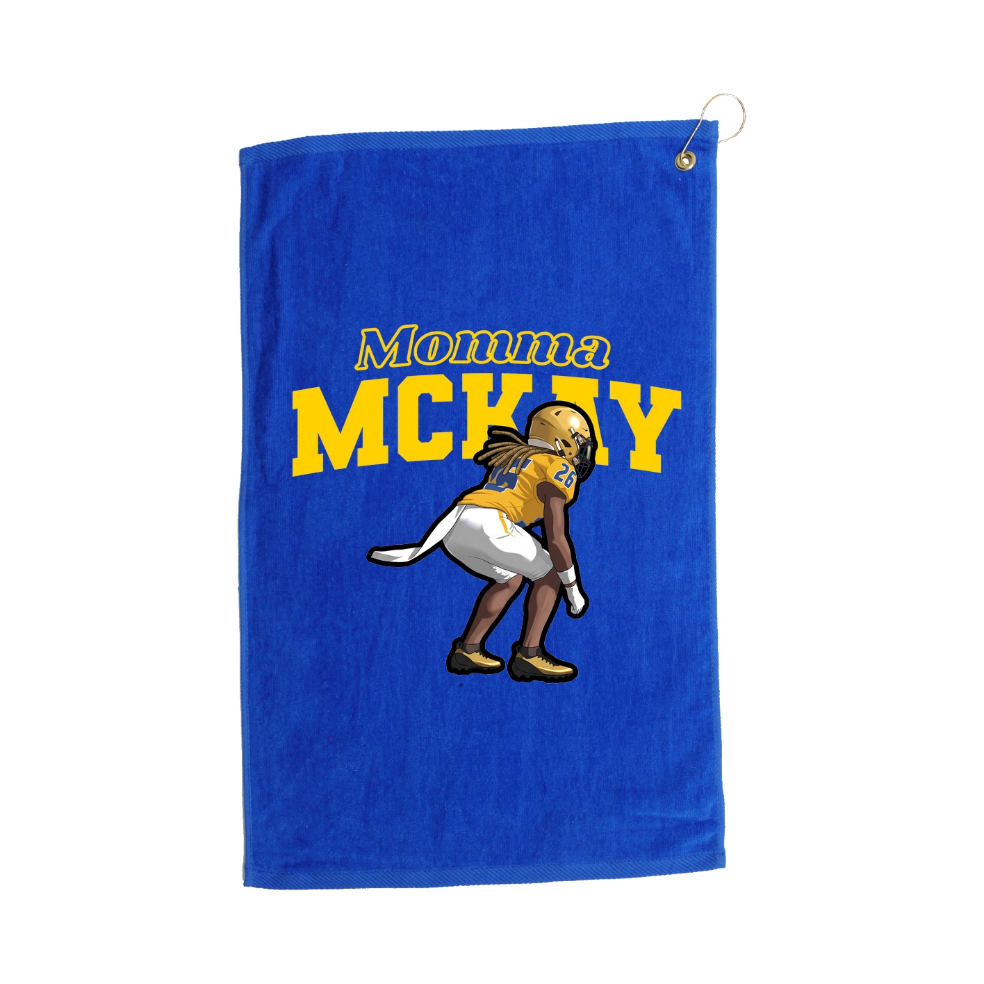 Golf Towel — Mothers Day Block in Royal