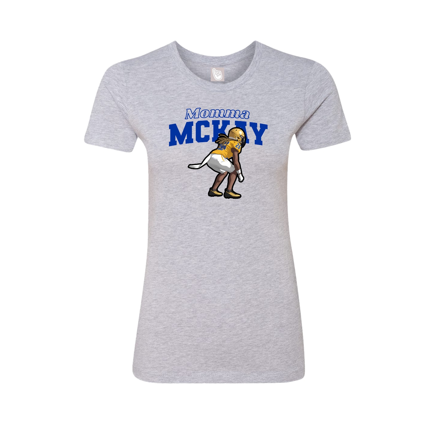 Womens Tee — Mothers Day Block in Grey
