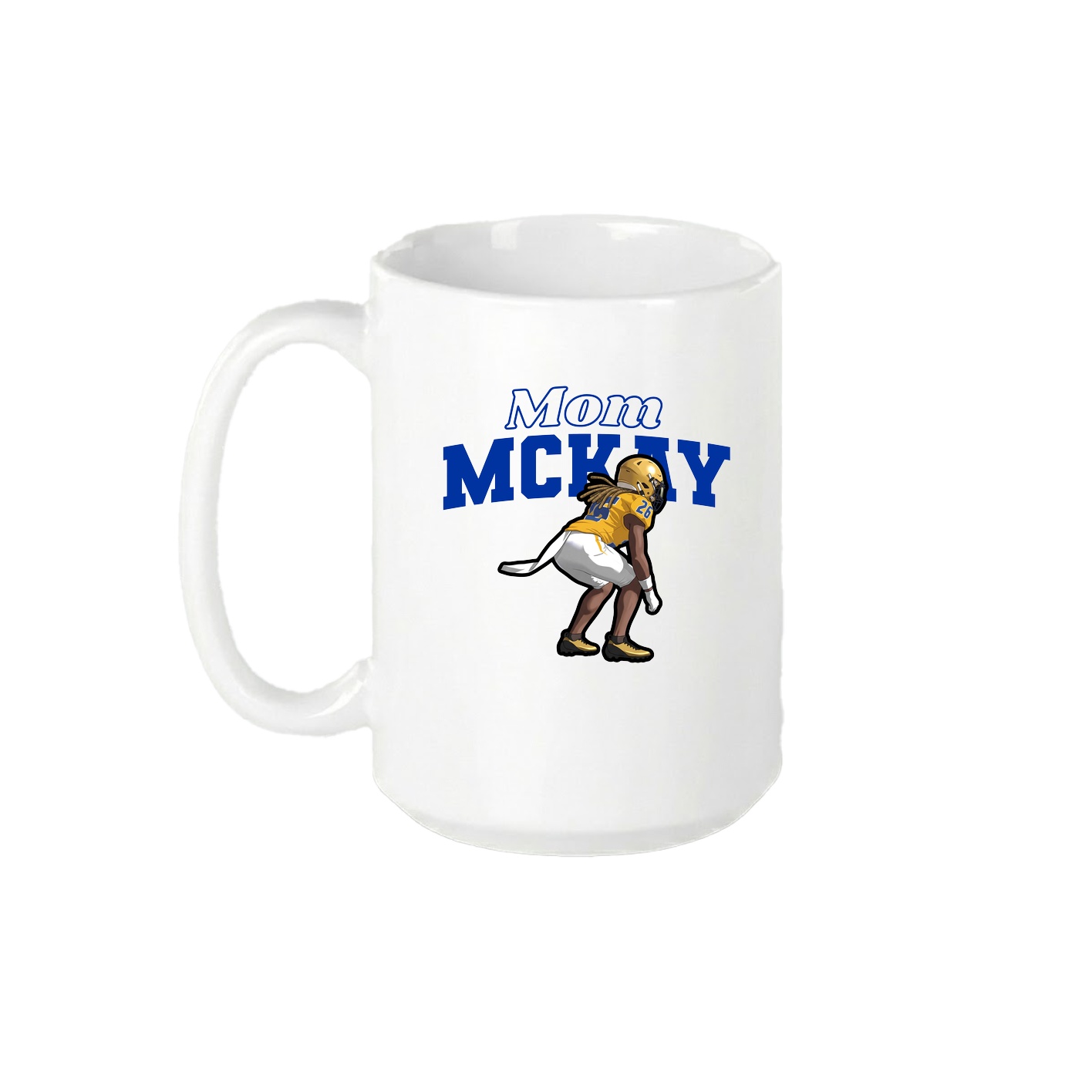 15oz Coffee Mug — Mothers Day Block in White